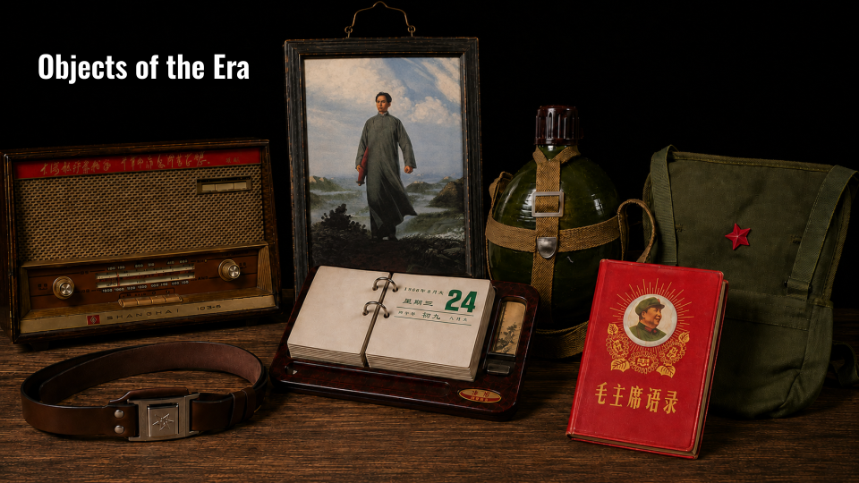 Period-inspired household objects used as visual references.