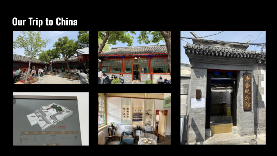 Reference photographs from the team’s research trip to Beijing.